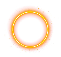 Gold glowing golden ring or circle with gold dust png clipart transparent