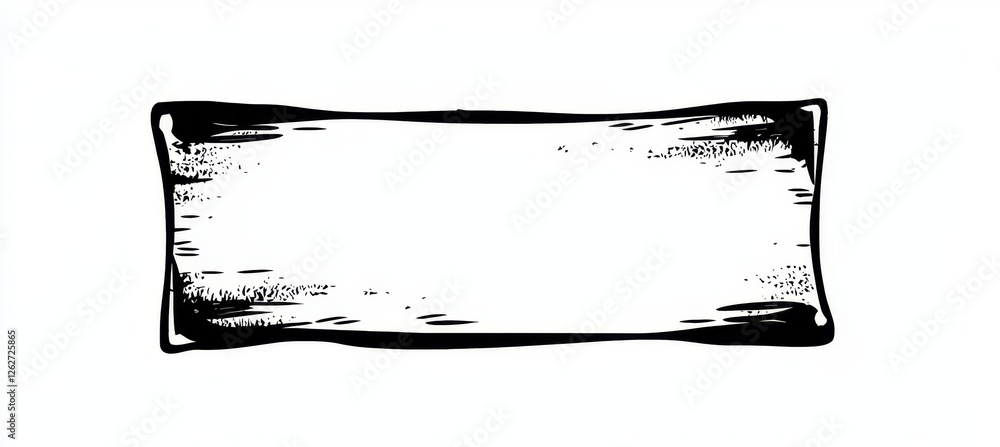 Poster hand-drawn doodle highlights in a grunge style with charcoal pen rectangle borders. marker scratch s