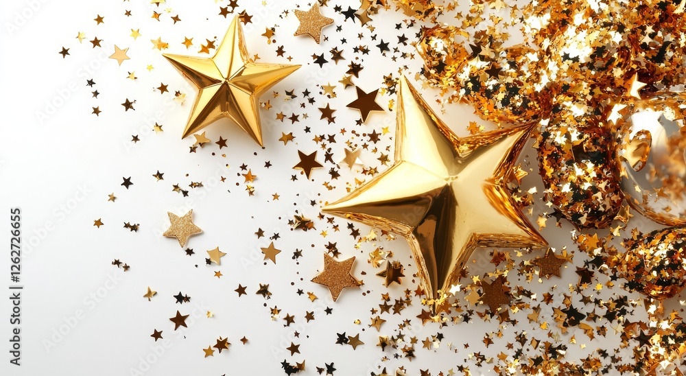 Poster create a festive atmosphere with this gold sparkle twinkle splatter and sparkling confetti light eff
