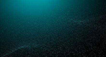 Fototapeta premium Abstract Particles Background. Glowing wave Glitter Particles And dotted Dark technology Background
