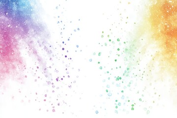 Fototapeta premium A background with a distressed film texture and a rainbow leak overlay, presenting an abstract grunge and weathered appearance complete with noise, scratches, and a colorful prism lens flare. It