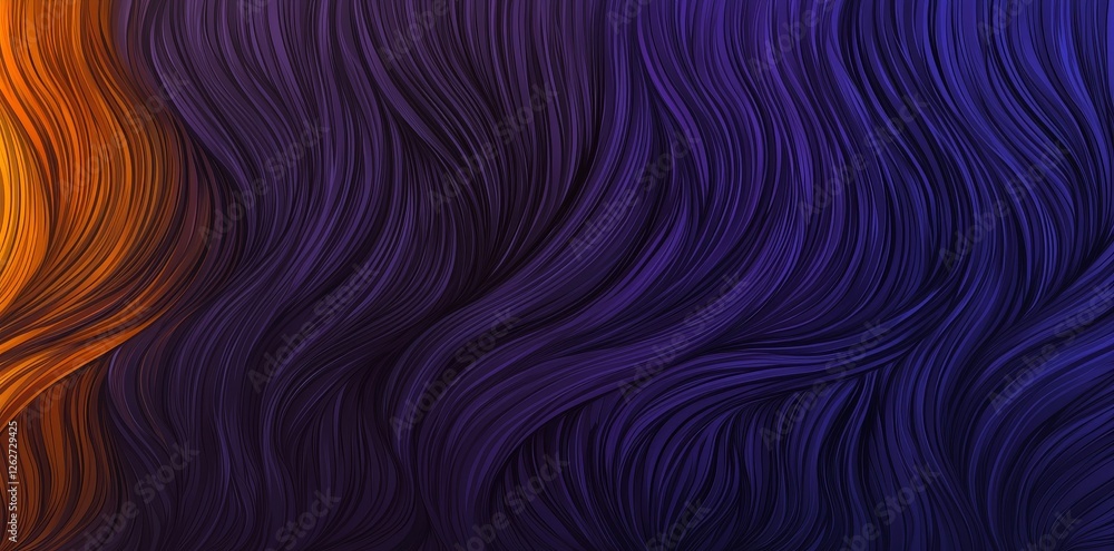 Poster abstract chromatic symphony. this captivating painting reveals a vibrant array of colors, merging wa