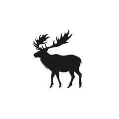 Fototapeta premium a reindeer silhouette