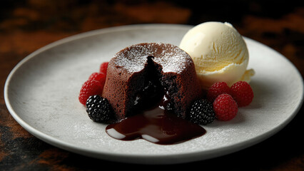 Rich, Melting Chocolate Dessert