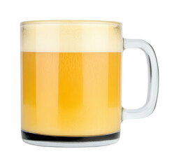 Refreshing beer mug bar beverage isolated on transparent background - Generative AI