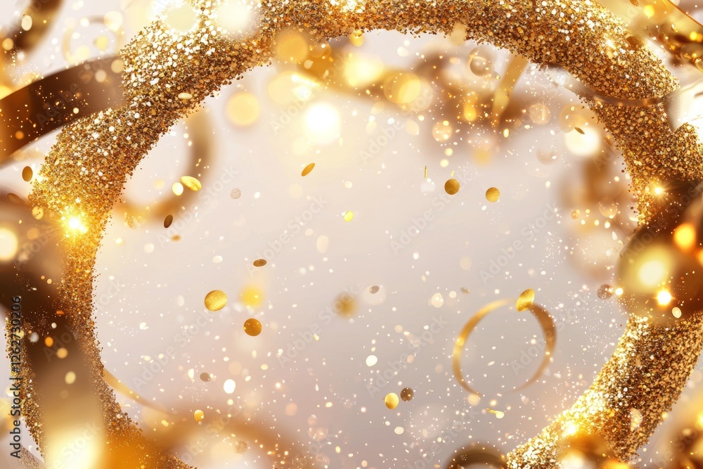 Aufkleber bokeh particles with a shiny glow