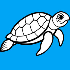 Turtle Vector Illustration. High-Quality Sea and Land Turtle Graphics for Designers.