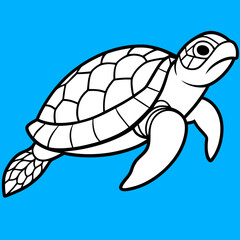 Turtle Vector Illustration. High-Quality Sea and Land Turtle Graphics for Designers.