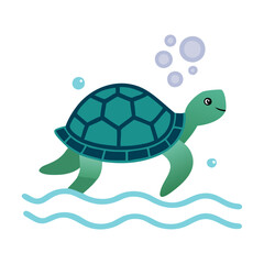 Turtle Vector Illustration. High-Quality Sea and Land Turtle Graphics for Designers.