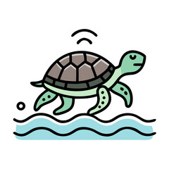 Turtle Vector Illustration. High-Quality Sea and Land Turtle Graphics for Designers.