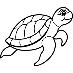 Turtle Vector Illustration. High-Quality Sea and Land Turtle Graphics for Designers.
