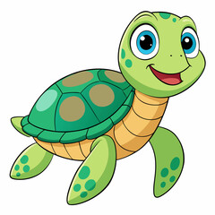 Turtle Vector Illustration. High-Quality Sea and Land Turtle Graphics for Designers.