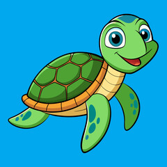 Turtle Vector Illustration. High-Quality Sea and Land Turtle Graphics for Designers.