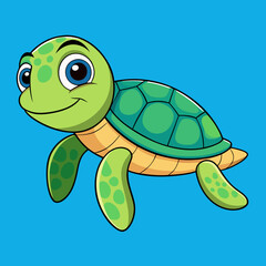 Turtle Vector Illustration. High-Quality Sea and Land Turtle Graphics for Designers.