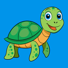 Turtle Vector Illustration. High-Quality Sea and Land Turtle Graphics for Designers.