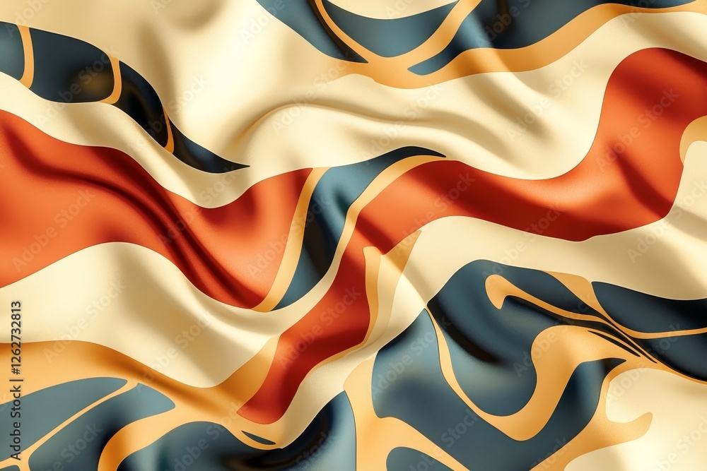 Poster a colorful, stock background with a dynamic dimensional effect