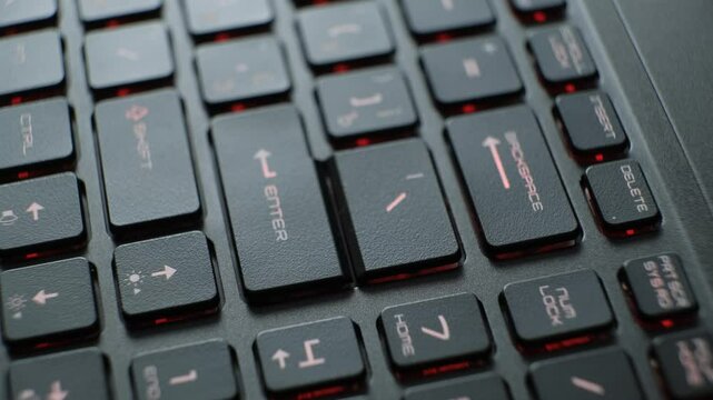 Backspace key press on laptop keyboard