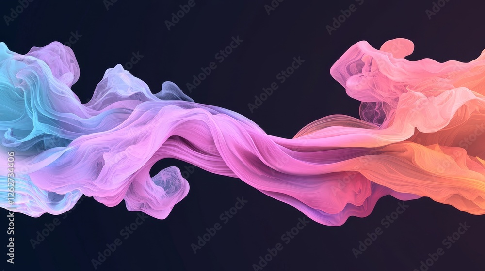 Poster pulsating neon futurism with dynamic motion tech, high-speed light trails, and purple wave swirlsfut