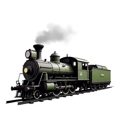 Fototapeta premium steam locomotive in the countryside