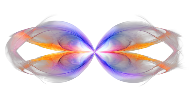 abstract wings on a transparent background, photo PNG image, PNG file, Generative art. - Powered by Adobe