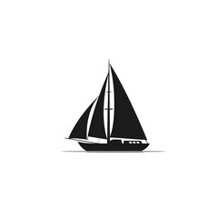 Fototapeta premium sailboat silhouette