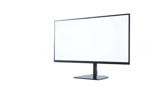 a white screen tv with a blank white screen PNG image, PNG file, Generative art.