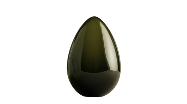 a green vase with a single drop in it PNG image, PNG file, Generative art.