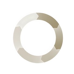Naklejka premium round ring isolated on white background