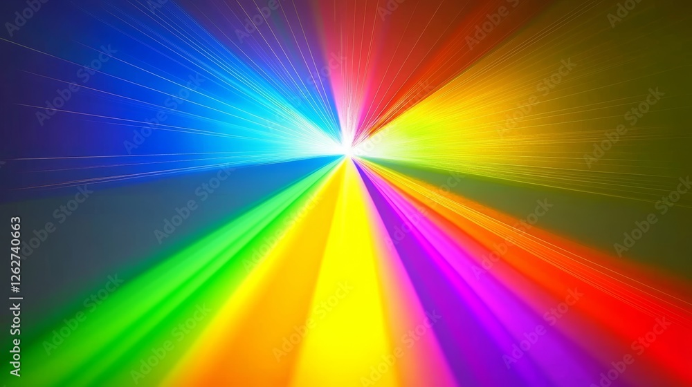 Aufkleber geometric tunnel featuring vibrant colors and dynamic patterns in a sleek futuristic design