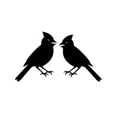 Obraz premium cardinals silhouette