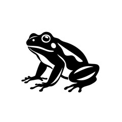 Obraz premium a frog silhouette