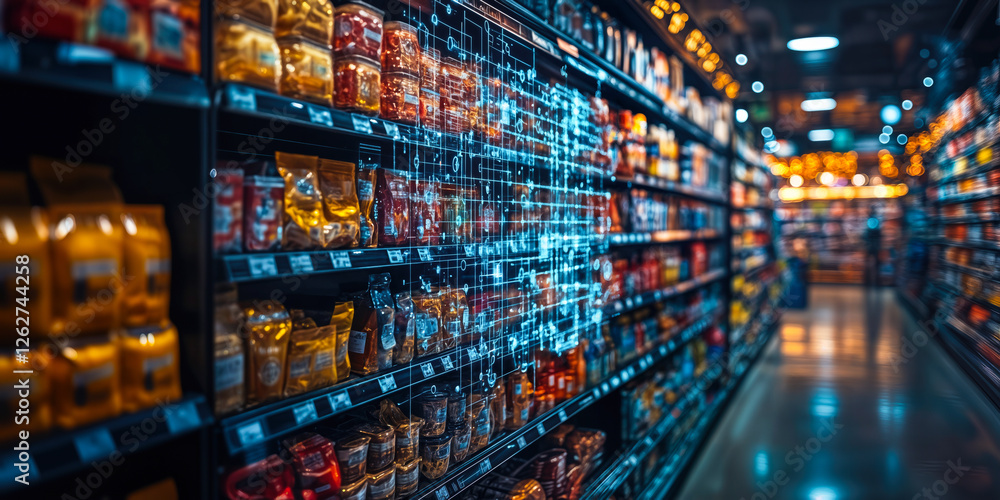 Poster innovative ai and machine learning optimizing retail automation for precision product handling in mo