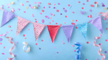 Festive Birthday Celebration with Colorful Decorations