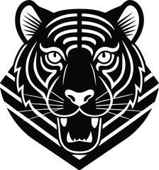 tiger head silhouette