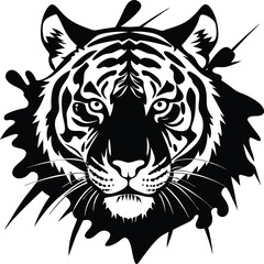 tiger head vector