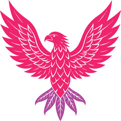 vector illustration of an eagle