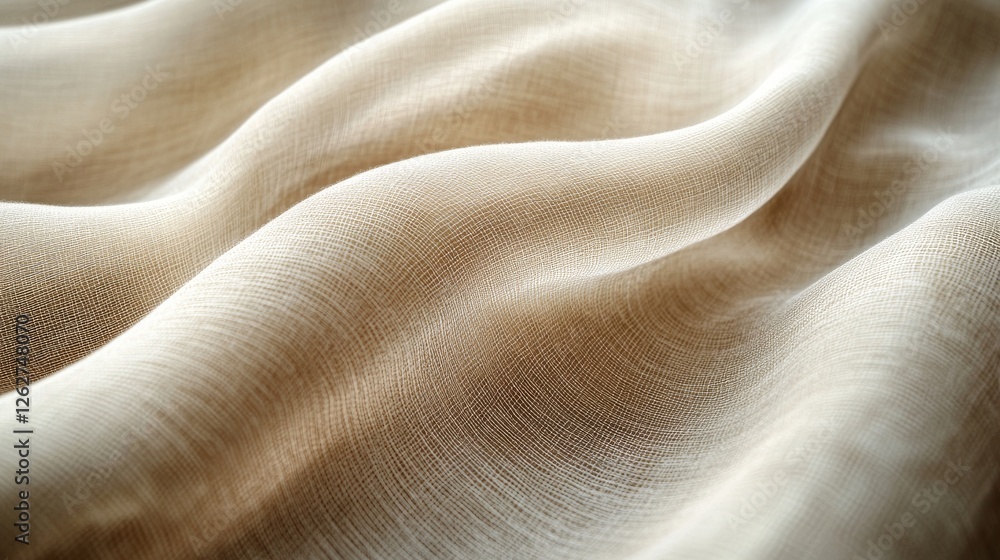 Poster delicate waves of fabric create a soft and flowing texture