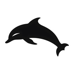 Fototapeta premium a dolphin silhouette