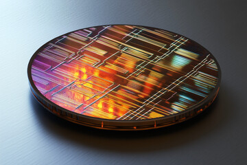 Obraz premium future chip manufacturing technology and ai concept