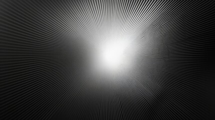 Lines radiate outward from a central point of light