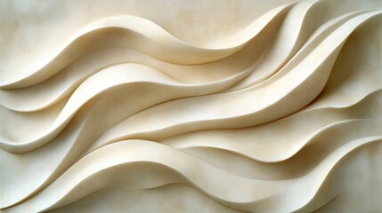 Obraz premium Abstract beige waves flow horizontally across a textured surface