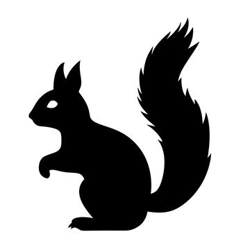 a squirrel silhouette