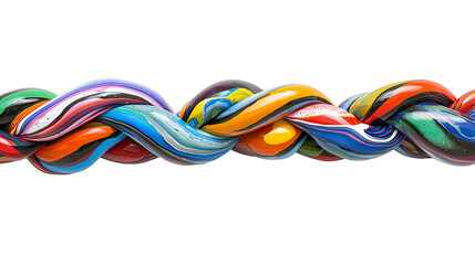 3d art of multicolored candies forming a wave PNG image, PNG file, Generative art.