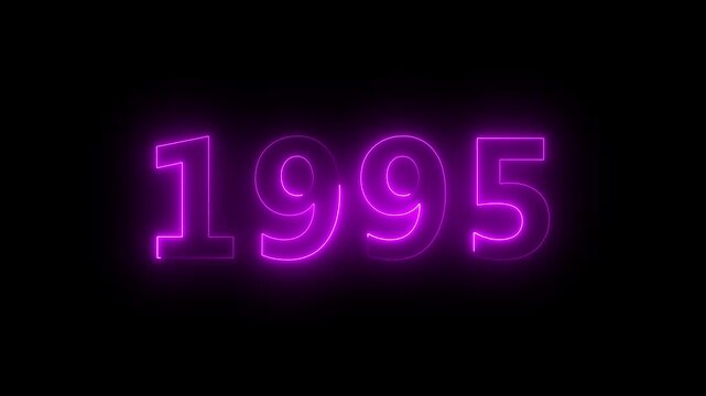 Year 1995 Bold Text Vintage Effect Displayed On Ancient - Historical Background