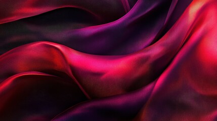 Fototapeta premium Opulent Textures in Abstract: Wavy Folds of Grunge Silk, Satin, Velvet - A Liquid - Inspired Luxury