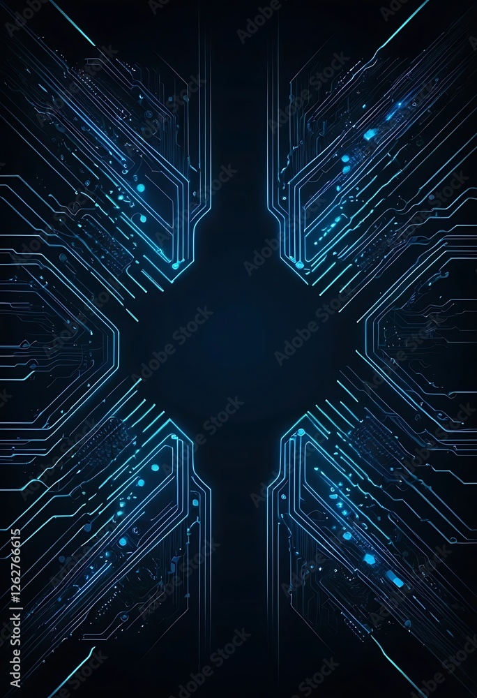 Poster abstract data flow, interconnected digital networks and cybernetic communication