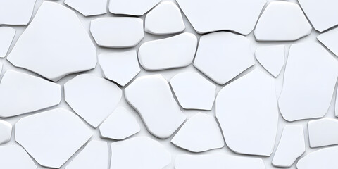 White cracked wall seamless pattern background