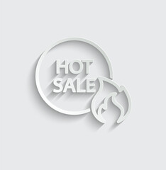 hot sale icon vector discount  price offer sign