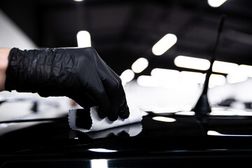 Ceramic or graphene coating applied on black paint ensures advanced protection, deep gloss, and...