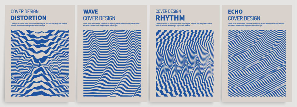 3D wavy background. Dynamic effect. Pattern with optical illusion. Cover design template. 3D vector illustration for brochure, annual report, magazine, poster, presentation, flyer and banner.